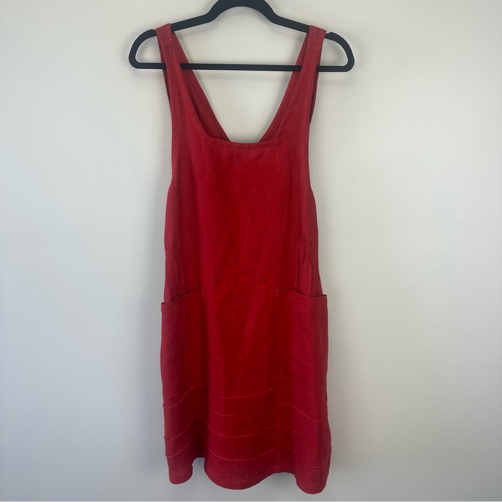 SOST South Street Linen Pinnie Apron Dress
